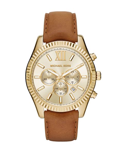 michael kors paxton and leather watch|Michael Kors Watch lexington.